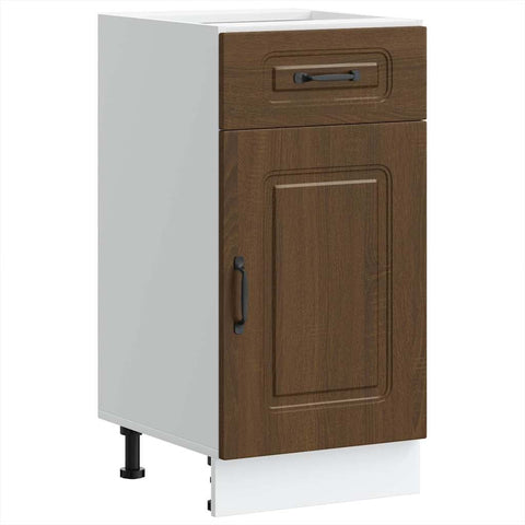 vidaXL Kitchen Base Cabinet Kalmar Brown Oak Engineered Wood