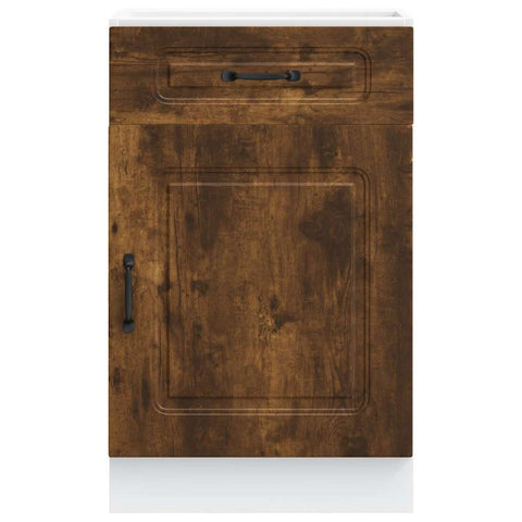 vidaXL Kitchen Base Cabinet Kalmar Smoked Oak Engineered Wood