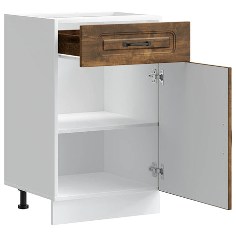 vidaXL Kitchen Base Cabinet Kalmar Smoked Oak Engineered Wood