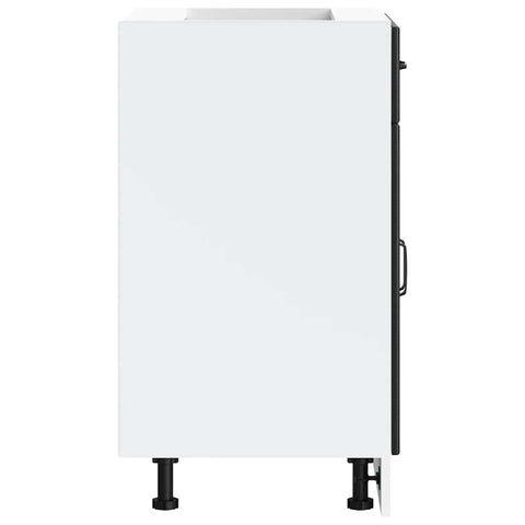 vidaXL Kitchen Base Cabinet Kalmar Black Engineered Wood