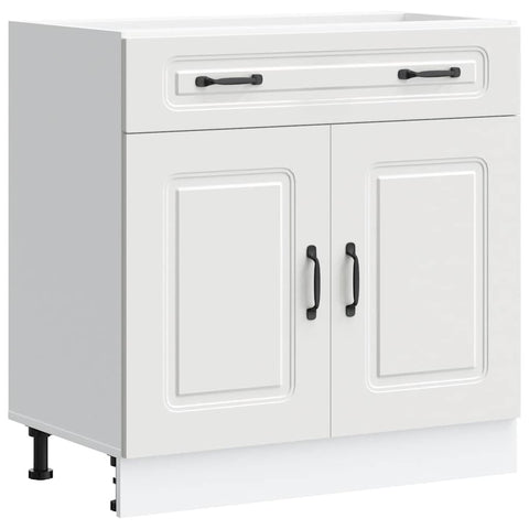 vidaXL Kitchen Base Cabinet Kalmar White Engineered Wood