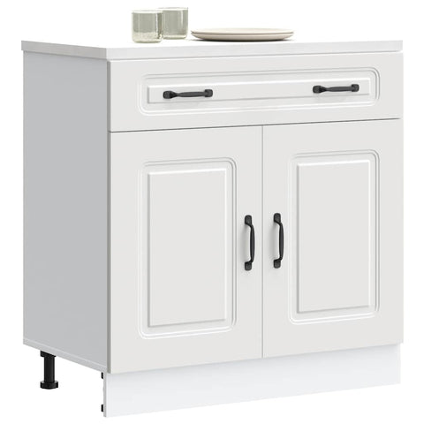 vidaXL Kitchen Base Cabinet Kalmar White Engineered Wood