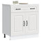 vidaXL Kitchen Base Cabinet Kalmar White Engineered Wood