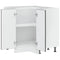 vidaXL Kitchen Corner Base Cabinet Kalmar Black Engineered Wood