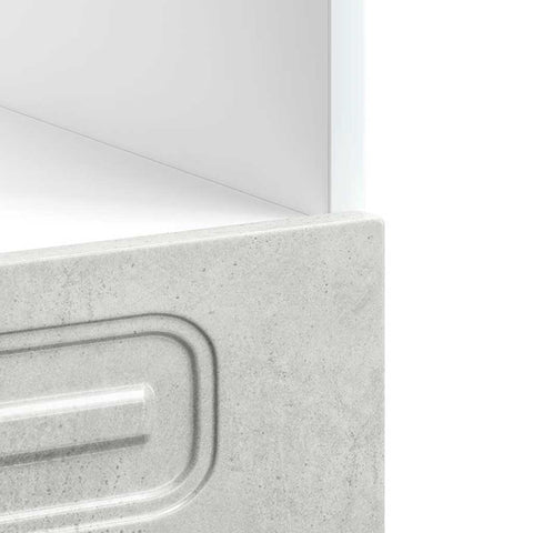 vidaXL Oven Cabinet Kalmar Concrete Grey Engineered Wood