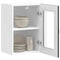 vidaXL Kitchen Wall Cabinet with Glass Door Kalmar Black Engineered Wood
