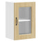 vidaXL Kitchen Wall Cabinet with Glass Door Kalmar Sonoma Oak Engineered Wood