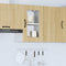 vidaXL Kitchen Wall Cabinet with Glass Door Kalmar Sonoma Oak Engineered Wood