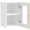 vidaXL Kitchen Wall Cabinet with Glass Door Kalmar Sonoma Oak Engineered Wood