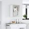 vidaXL Kitchen Wall Cabinet with Glass Door Kalmar Concrete Grey Engineered Wood