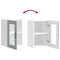 vidaXL Kitchen Wall Cabinet with Glass Door Kalmar Concrete Grey Engineered Wood