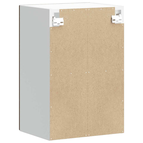 vidaXL Kitchen Wall Cabinet with Glass Door Kalmar Smoked Oak Engineered Wood