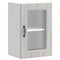 vidaXL Kitchen Wall Cabinet with Glass Door Kalmar Grey Sonoma Engineered Wood