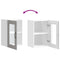 vidaXL Kitchen Wall Cabinet with Glass Door Kalmar Grey Sonoma Engineered Wood