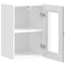 vidaXL Kitchen Wall Cabinet with Glass Door Kalmar Grey Sonoma Engineered Wood
