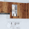 vidaXL Kitchen Wall Cabinet with Glass Door Kalmar Old Wood Engineered Wood