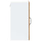 vidaXL Kitchen Wall Cabinet with Glass Door Kalmar Old Wood Engineered Wood