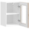 vidaXL Kitchen Wall Cabinet with Glass Door Kalmar Old Wood Engineered Wood