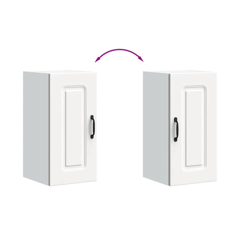 vidaXL Kitchen Wall Cabinet Kalmar White Engineered Wood