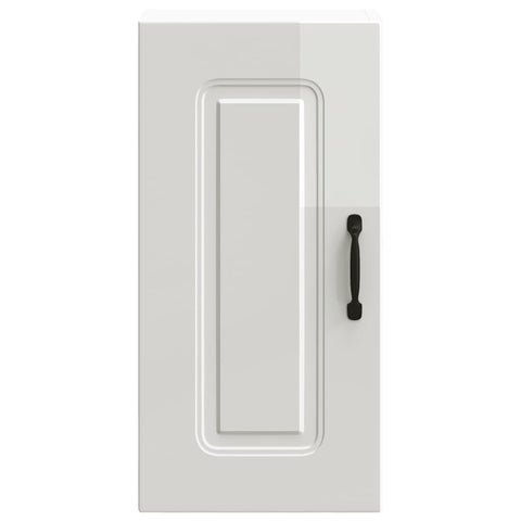 vidaXL Kitchen Wall Cabinet Kalmar High Gloss White Engineered Wood