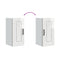 vidaXL Kitchen Wall Cabinet Kalmar High Gloss White Engineered Wood