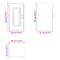 vidaXL Kitchen Wall Cabinet Kalmar High Gloss White Engineered Wood