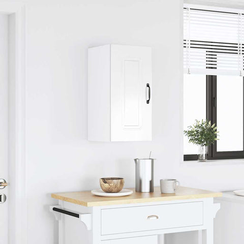 vidaXL Kitchen Wall Cabinet Kalmar High Gloss White Engineered Wood