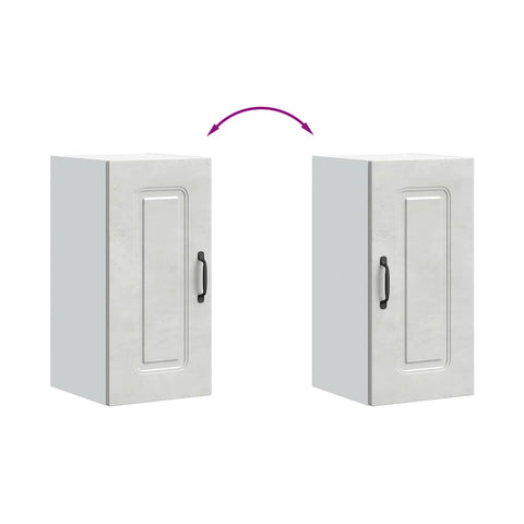 vidaXL Kitchen Wall Cabinet Kalmar Concrete Grey Engineered Wood