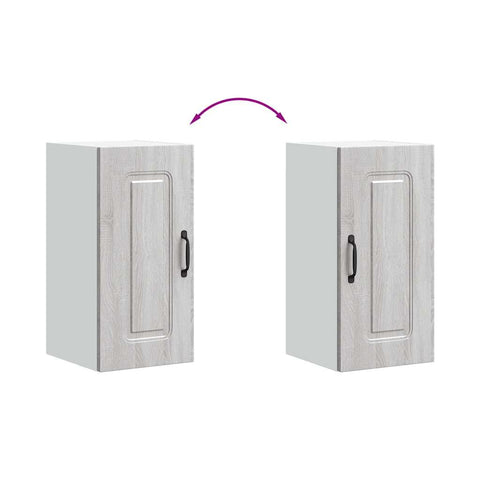 vidaXL Kitchen Wall Cabinet Kalmar Grey Sonoma Engineered Wood