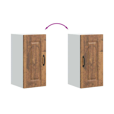 vidaXL Kitchen Wall Cabinet Kalmar Old Wood Engineered Wood