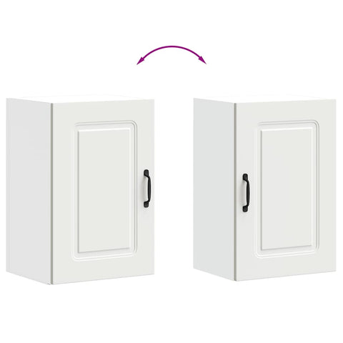 vidaXL Kitchen Wall Cabinet Kalmar White Engineered Wood