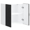 vidaXL Kitchen Wall Cabinet Kalmar Black Engineered Wood