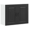 vidaXL Kitchen Wall Cabinet Kalmar Black Engineered Wood