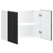 vidaXL Kitchen Wall Cabinet Kalmar Black Engineered Wood