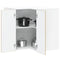 vidaXL Kitchen Wall Corner Cabinet Kalmar Sonoma Oak Engineered Wood