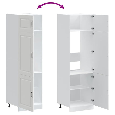 vidaXL Kitchen Cupboard Kalmar White Engineered Wood