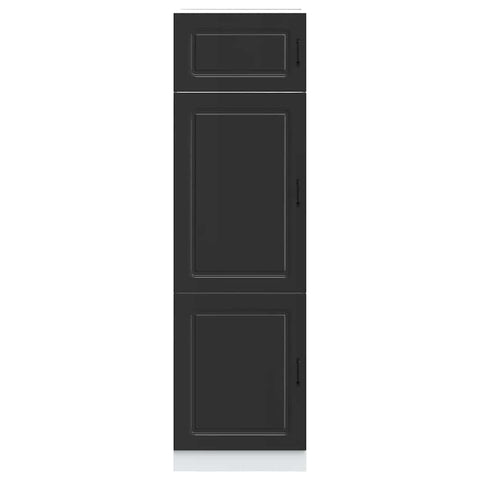 vidaXL Kitchen Cupboard Kalmar Black Engineered Wood