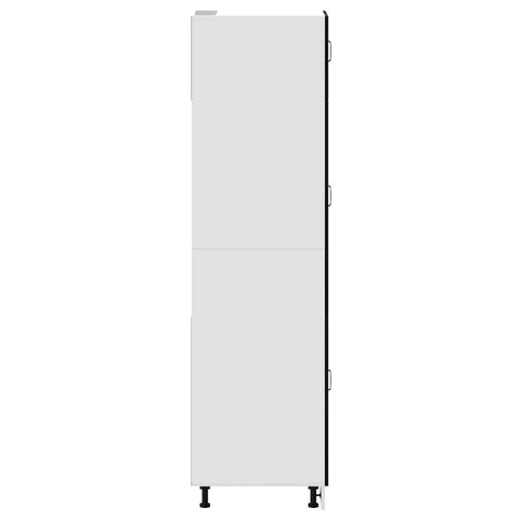 vidaXL Kitchen Cupboard Kalmar Black Engineered Wood
