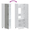 vidaXL Kitchen Cupboard Kalmar Concrete Grey Engineered Wood