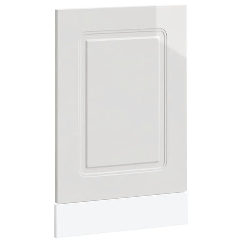 vidaXL Dishwasher Panel Kalmar High Gloss White 45x1.5x67 cm Engineered Wood