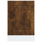 vidaXL Dishwasher Panel Kalmar Smoked Oak 45x1.5x67 cm Engineered Wood