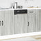 vidaXL Dishwasher Panel Kalmar Grey Sonoma 45x1.5x67 cm Engineered Wood