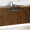 vidaXL Dishwasher Panel Kalmar Brown Oak 45x1.5x67 cm Engineered Wood