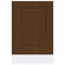 vidaXL Dishwasher Panel Kalmar Brown Oak 45x1.5x67 cm Engineered Wood