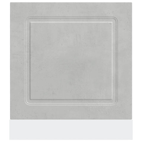 vidaXL Dishwasher Panel Kalmar Concrete Grey 60x1.5x67 cm Engineered Wood