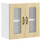 vidaXL Kitchen Wall Cabinet with Glass Door Kalmar Sonoma Oak Engineered Wood