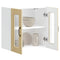 vidaXL Kitchen Wall Cabinet with Glass Door Kalmar Sonoma Oak Engineered Wood