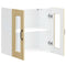 vidaXL Kitchen Wall Cabinet with Glass Door Kalmar Sonoma Oak Engineered Wood