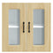 vidaXL Kitchen Wall Cabinet with Glass Door Kalmar Sonoma Oak Engineered Wood