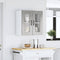 vidaXL Kitchen Wall Cabinet with Glass Door Kalmar Concrete Grey Engineered Wood